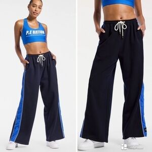 P.E Nation women formation track pants in blue black NWT